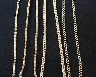 14k yellow gold chains