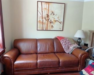 Sealy leather sofa.