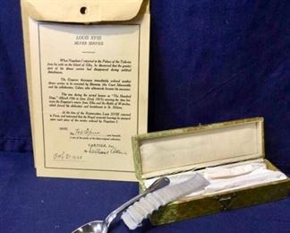 Cartier Louis XVIII Silver Service Teaspoon https://ctbids.com/#!/description/share/186712