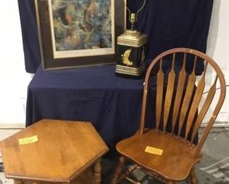 Lamp, Table and Chair https://ctbids.com/#!/description/share/186791