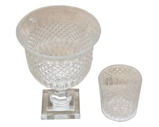 12. Lot of Two 2 Pieces of Cut Glass