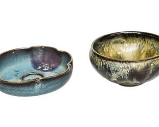31. Two 2 Chinese Porcelain Jun Yao Style Bowls