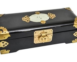 59. Black Lacquered Jewelry Box