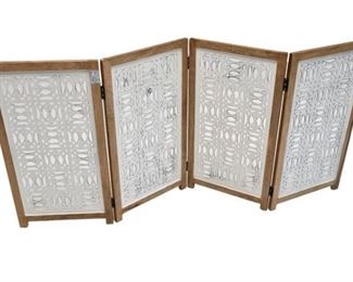 69 . Tribal Style Four 4 Panel Screen