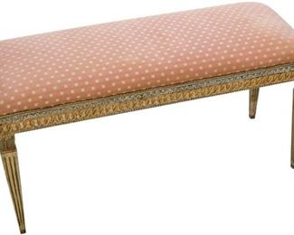 73. Italian Neoclassical Style Bench