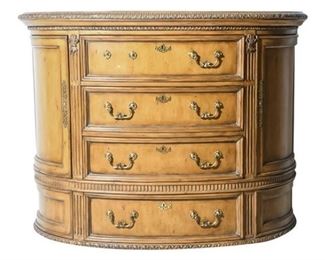 87. MARGE CARSON Demilune Commode