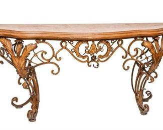 88. French Style Iron Console