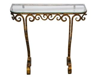 96. French Gilt Iron Console