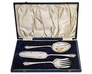 107. Silver Plated Serving Set