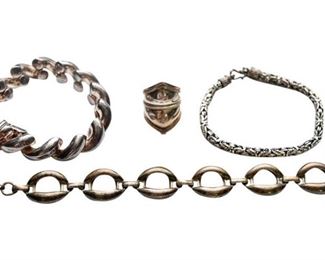 121. Mixed Lot Vintage Womens Sterling Silver Jewelry