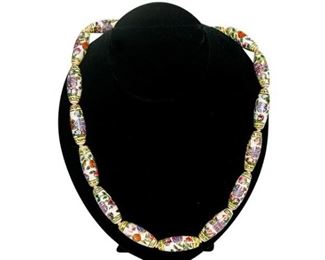 124. 24 Womens Chinese Porcelain Link Necklace