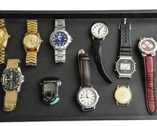 134. Lot Mens Wristwatchs SWISS