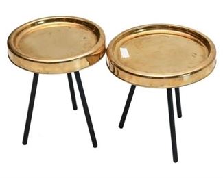 147. Pair of Brass Taborets