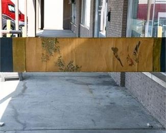 148. Antique Chinese Scroll wWatercolor on Silk Artwork