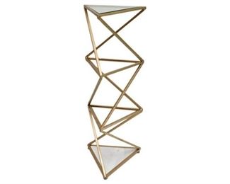 153. Contemporary Gilt Metal Etagere