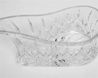 186. Crystal Wine Bottle Casket wCut Glass Decoration