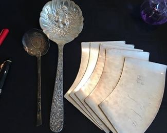 Chinese silver? dishes; other sterling
