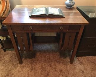 antique mission oak desk