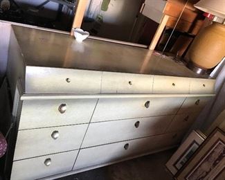 retro dresser with mirror