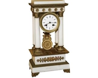 6. 19th C. French Portico Clock