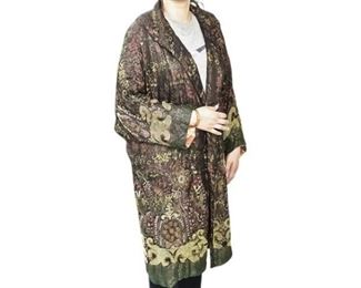 22. Extraordinary Hand Embroidered Evening Coat