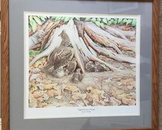 "Ruffed Grouse Family" by LEX HEDLEY, 2000