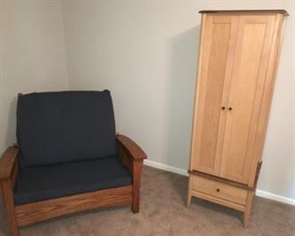 Double chair & cabinet