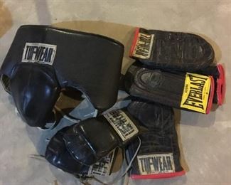 Vintage boxing gear