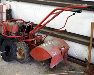 Troy Built Horse Gas Powered 2-Tine Garden Tiller With 8HP Briggs & Stratton Motor, Includes New Tiller Tires Qty 2
