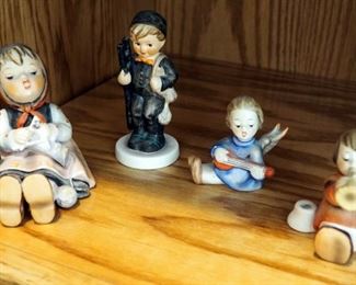 Hummell Figurines Including Happy Pasttime #69, Chimney Sweep #B-88, And More, Total QTY 4