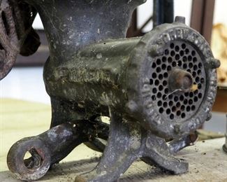 Antique Food Processors Including Enterprise Meat Grinder, Black Tenderizer, Cherry Pitter And More, Total Qty 6