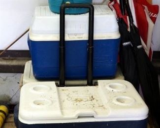 Coleman, Rubbermaid And Gott Insulated Coolers Qty 4