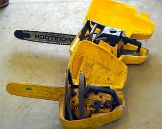 McCulloch Chain Saws Qty 2, Model Powerman 310 And Promac 610