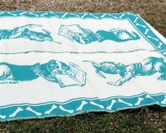4' x 6' Woven Dog Themes Floor Mat