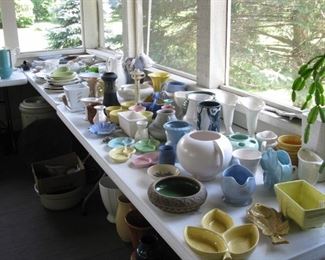 Variety of pottery 