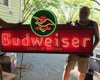 Nice large Budweiser sign