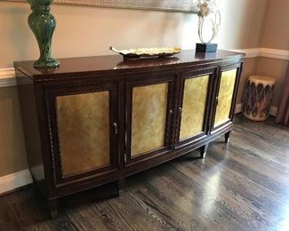 Side Board Buffet Table with built in silverware tray/drawer.  Excellent condition.