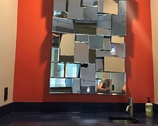 Contemporary/Modern decorative mirror.