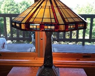 Mission Style Stain Glass Lamps