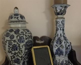 Urn, Picture Frame & Candle Holder