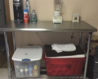 Stainless Steel Cart on Wheels 