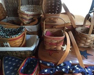 There are over 60 Longaberger Baskets at this sale.  