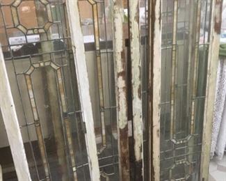 leaded glass windows from a Chicago bungalow