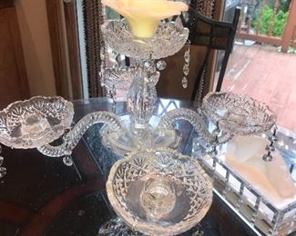 5 - ARM GLASS CANDELABRA