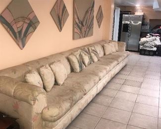 EXTRA LONG UPHOLSTERED SOFA