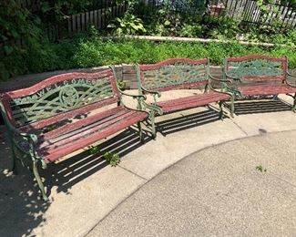 GARDEN BENCHES
50” L x 22” W x 32” H