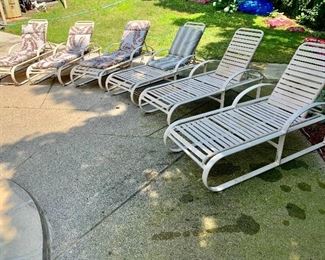 Set of 6 Patio Lounge Chairs