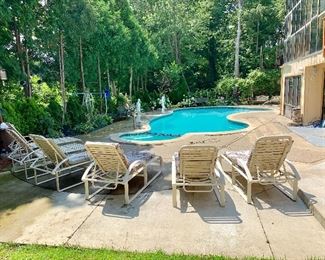 Set of 6 Patio Lounge Chairs