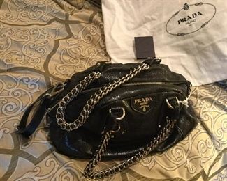 AUTHENTIC PRADA CHAIN HANDLE PURSE 