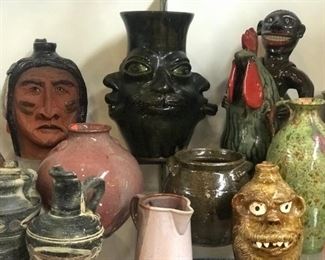 American pottery Marvin Bailey, Charlie West, Huey and Anne Wheeler, Judy Touchstone, Marie Rogers, Hamlin Jackson, Lanier Meaders.